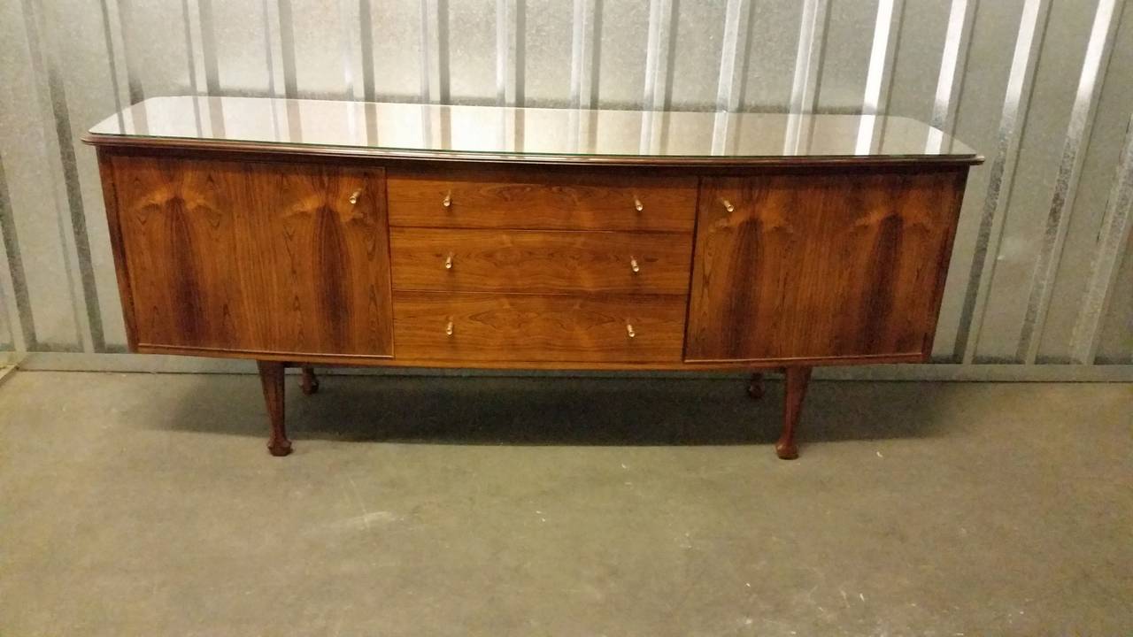 British Rosewood Sideboard Credenza by Andrew J Milne