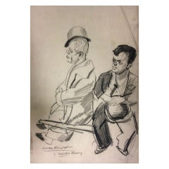 Dame Laura Knight Charcoal Drawing 5