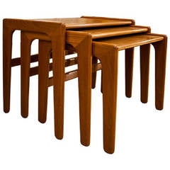 Mid-20th Century Design Danish Teak Nest of Tables