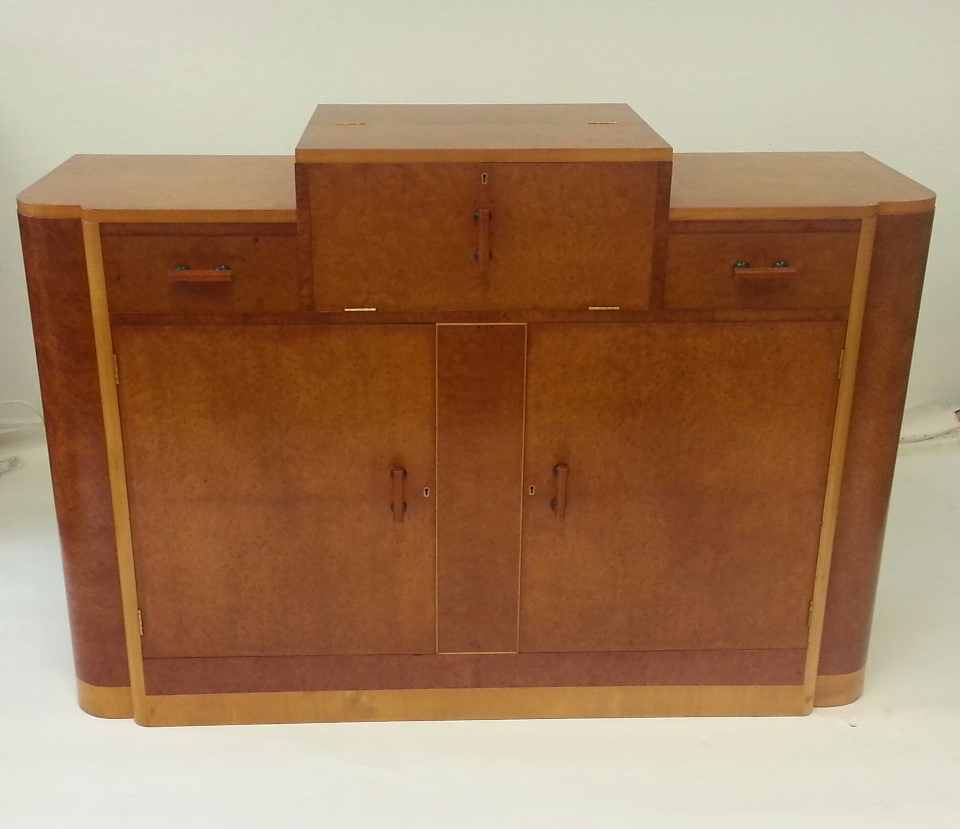 Art Deco Cocktail Sideboard Credenza  For Sale