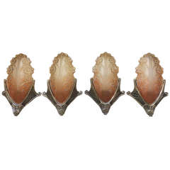Set of Four Art Deco Wall Lights