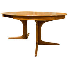 Mid 20th Century Design Teak Danish Extendable Dining Table