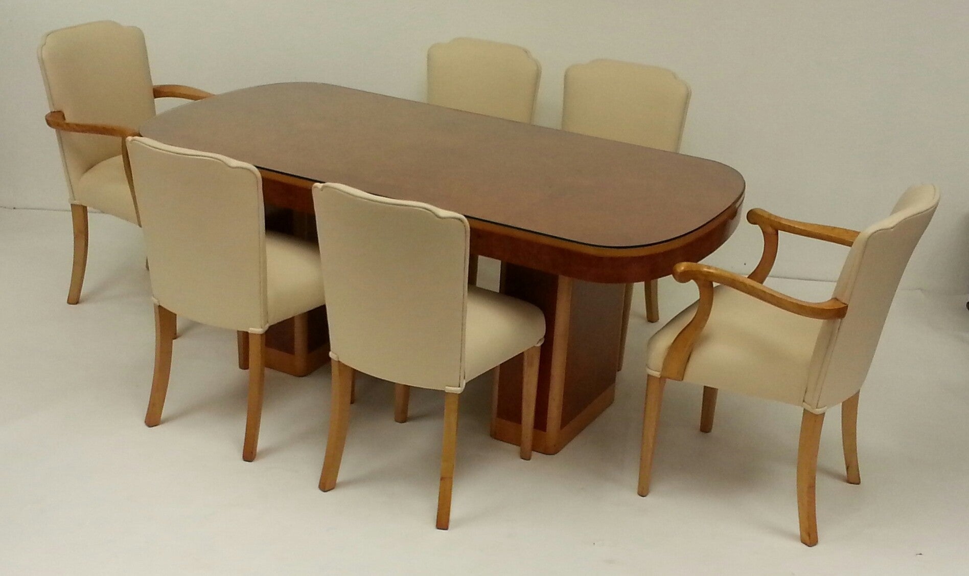 Epstein Art Deco Dining Table and Six Chairs