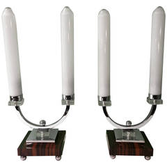 A Pair Of Art Deco Table Lamps