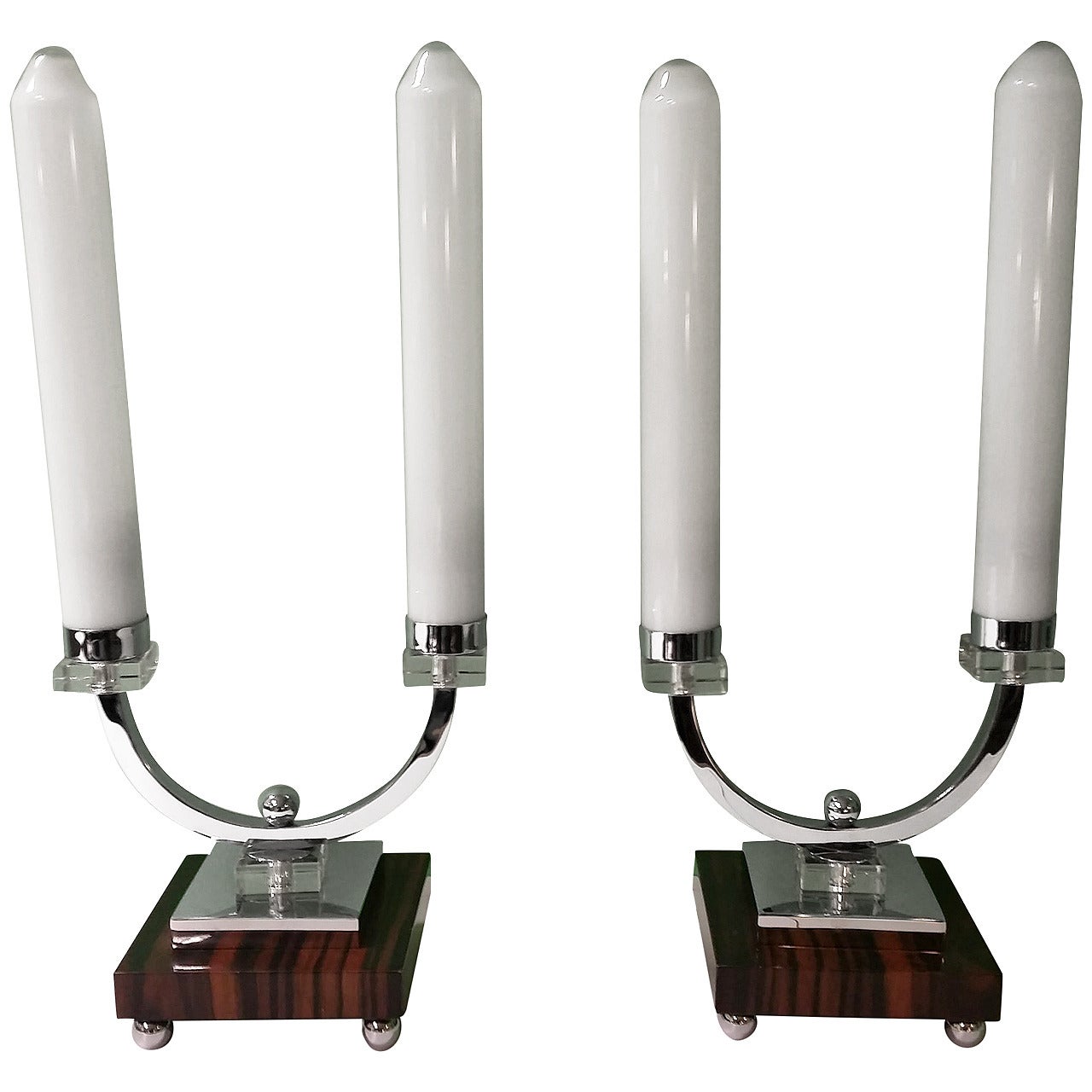 A Pair Of Art Deco Table Lamps For Sale