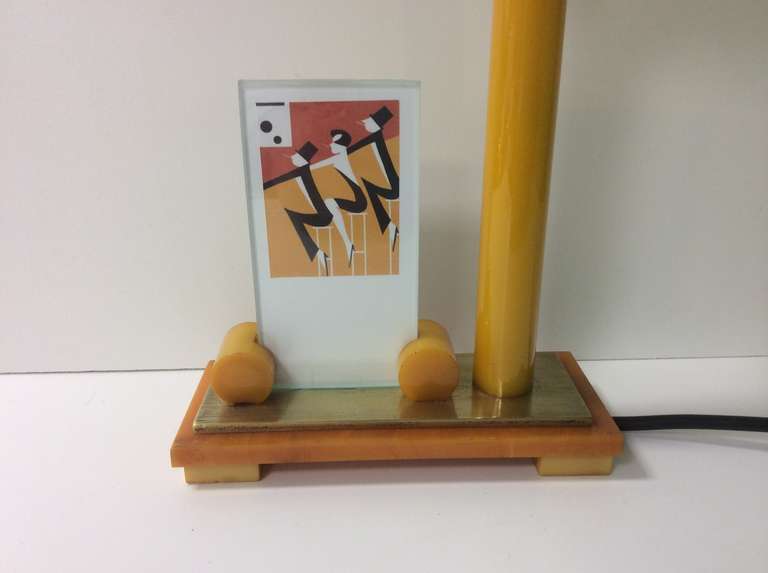 British Art Deco Catalin Phenolic Table Lamp