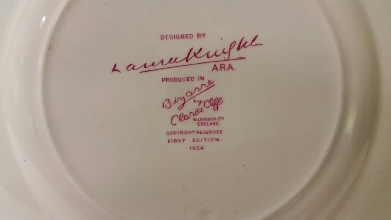 British Laura Knight Circus Plate by Clarice Cliff