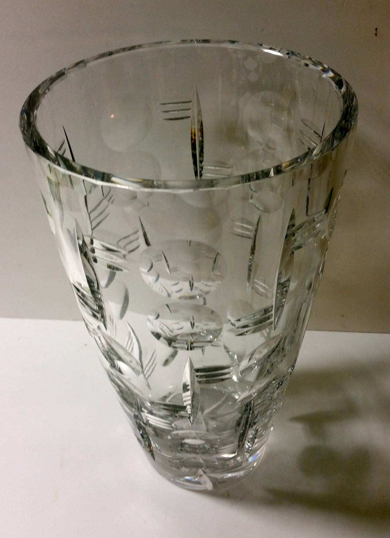 webb corbett crystal vase