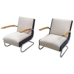Awesome Pair of Bauhaus Cantilever Chairs