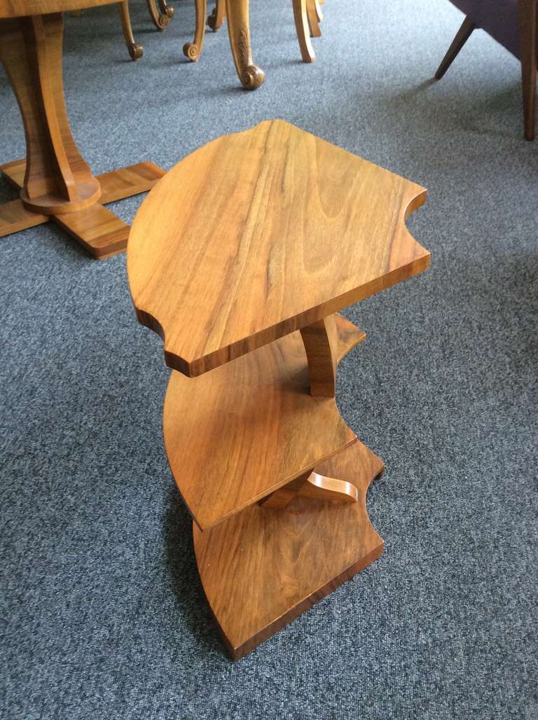 British Art Deco Walnut Nest of Tables by Harry and Lou Epstein