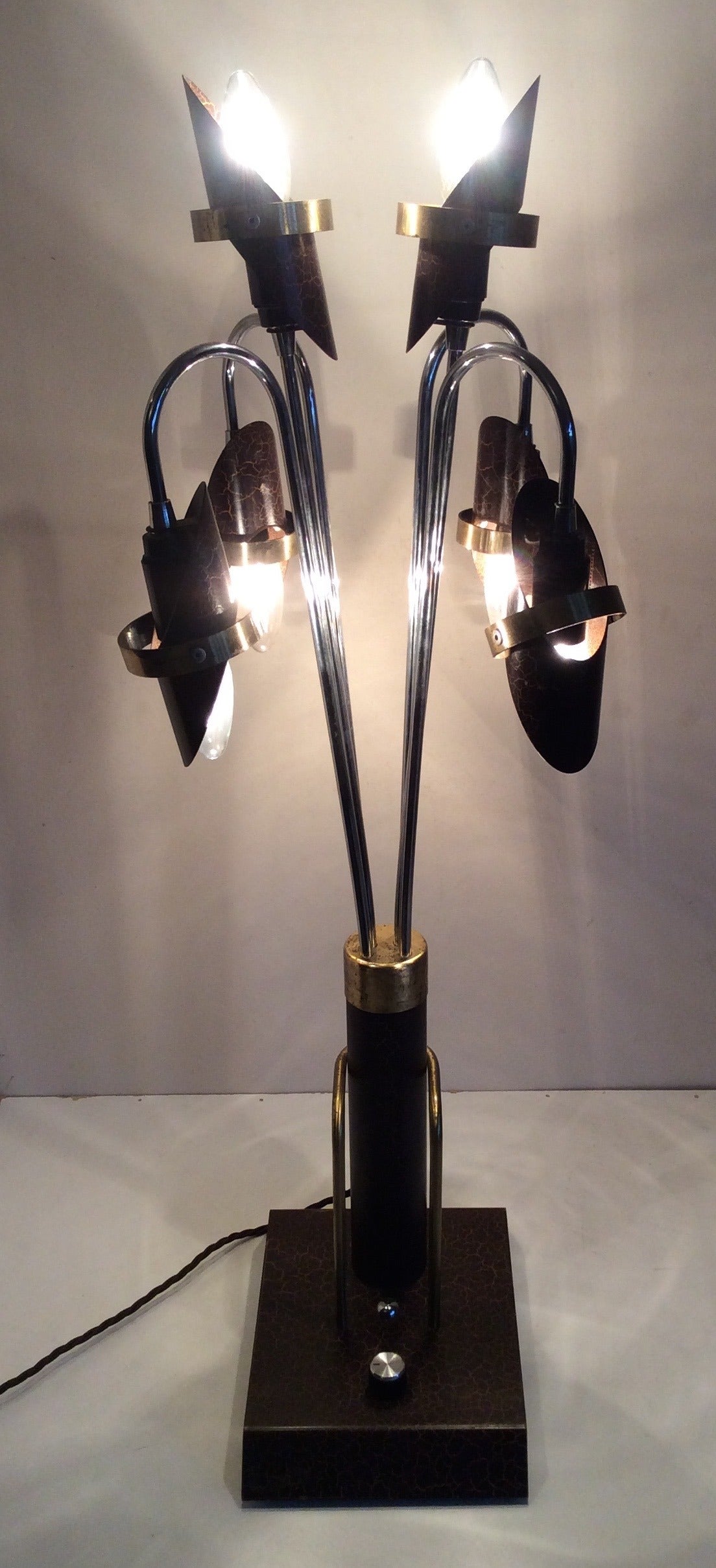 Mid-Century Large Impressive Table Lamp Memphis style  In Fair Condition For Sale In London, GB