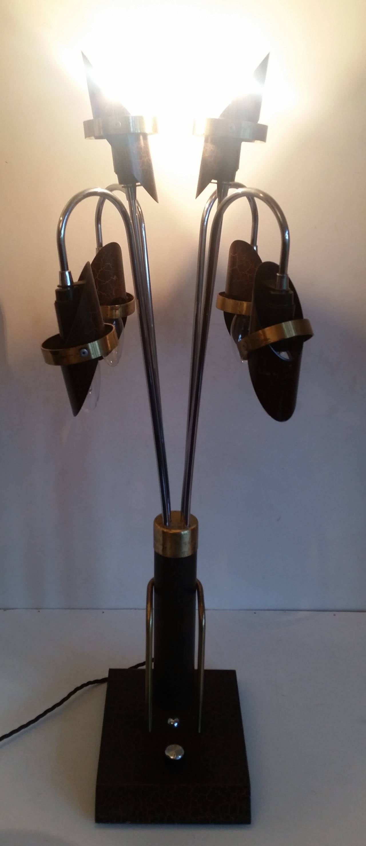 Mid-20th Century Mid-Century Large Impressive Table Lamp Memphis style  For Sale