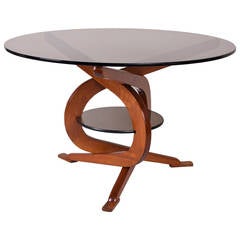 Mid-Century Walnut Twist Frame Table Mid-Century Walnut Twist Frame Table