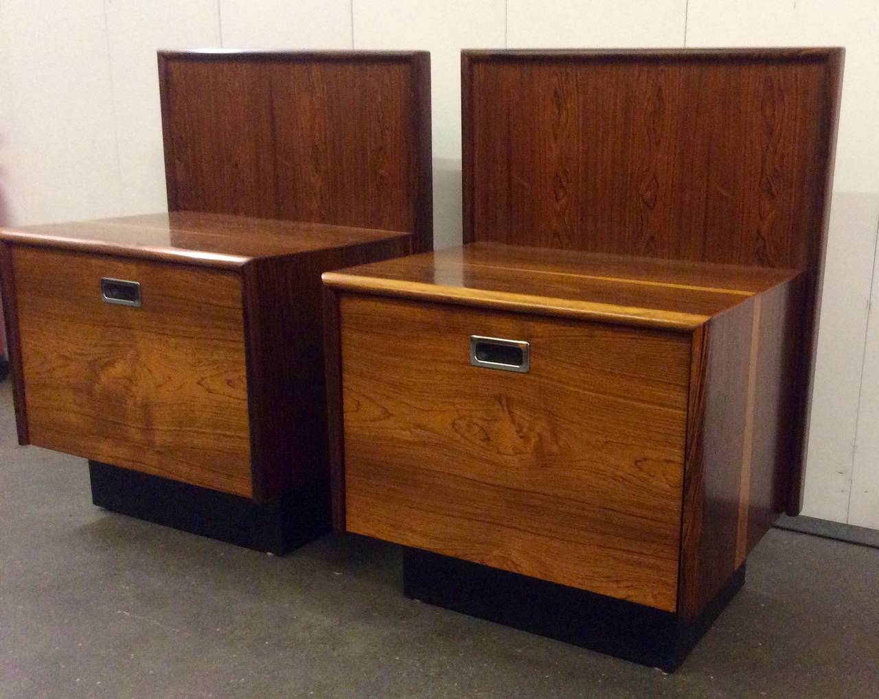 Robert Heritage Rosewood Bedside Tables