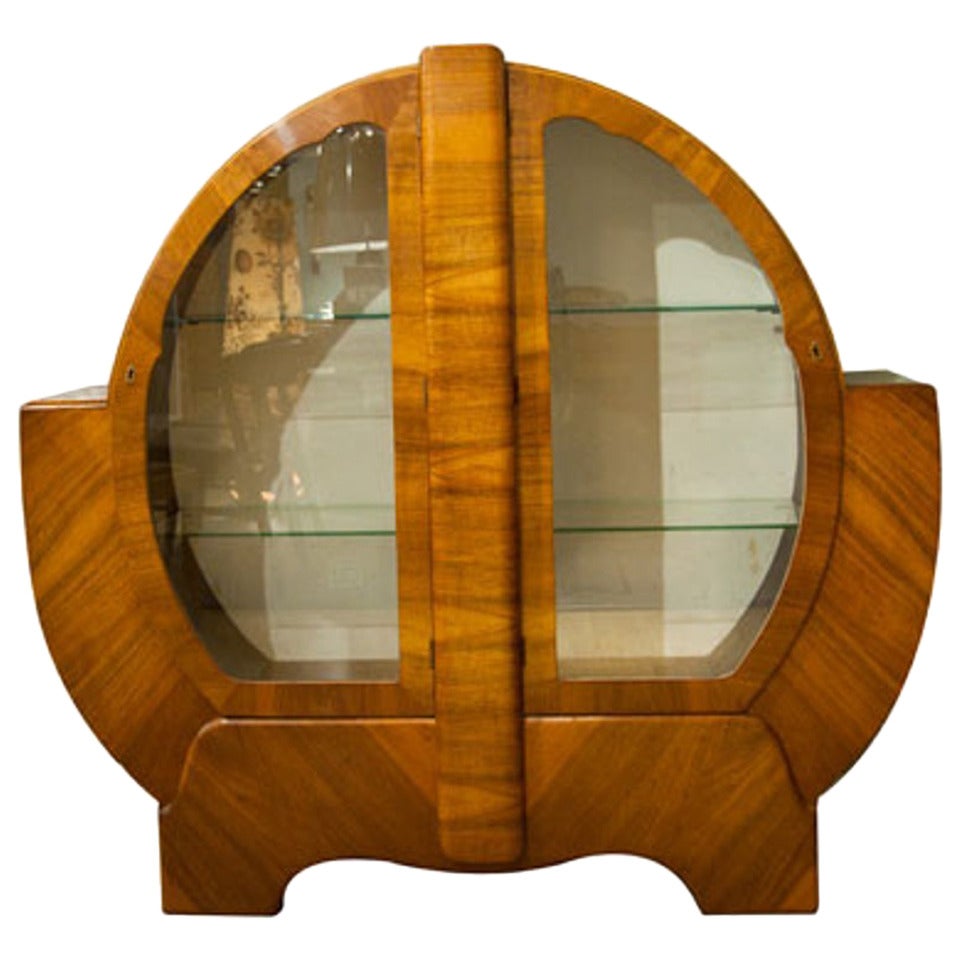 Art Deco Circular Display Cabinet