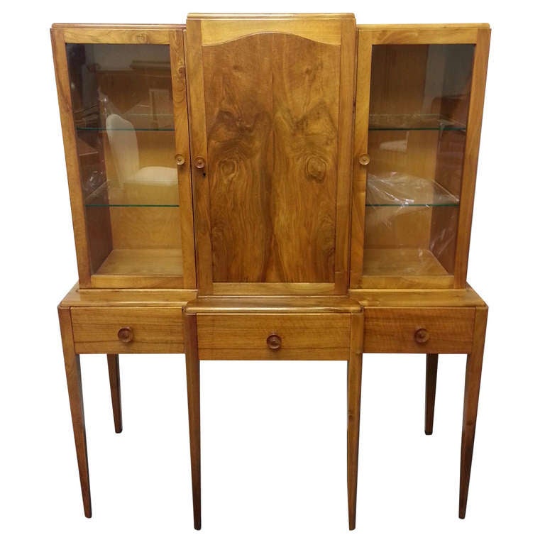 Art Deco Breakfront Bookcase For Sale at 1stDibs