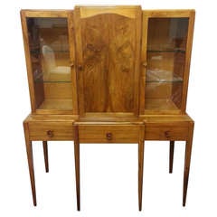 Vintage Art Deco Breakfront Bookcase