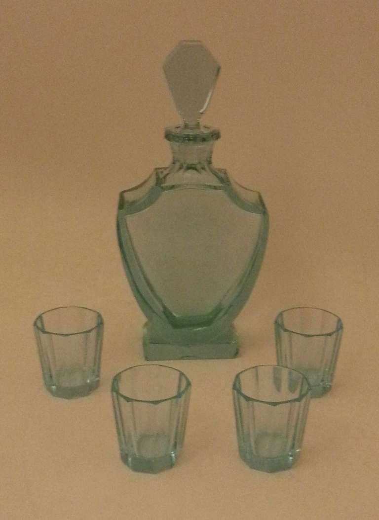 uranium glass decanter for sale