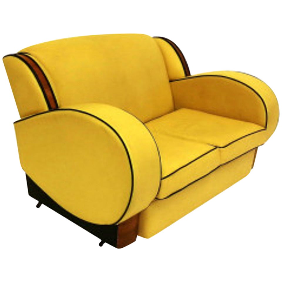 Art Deco Two Seater Sofa For Sale