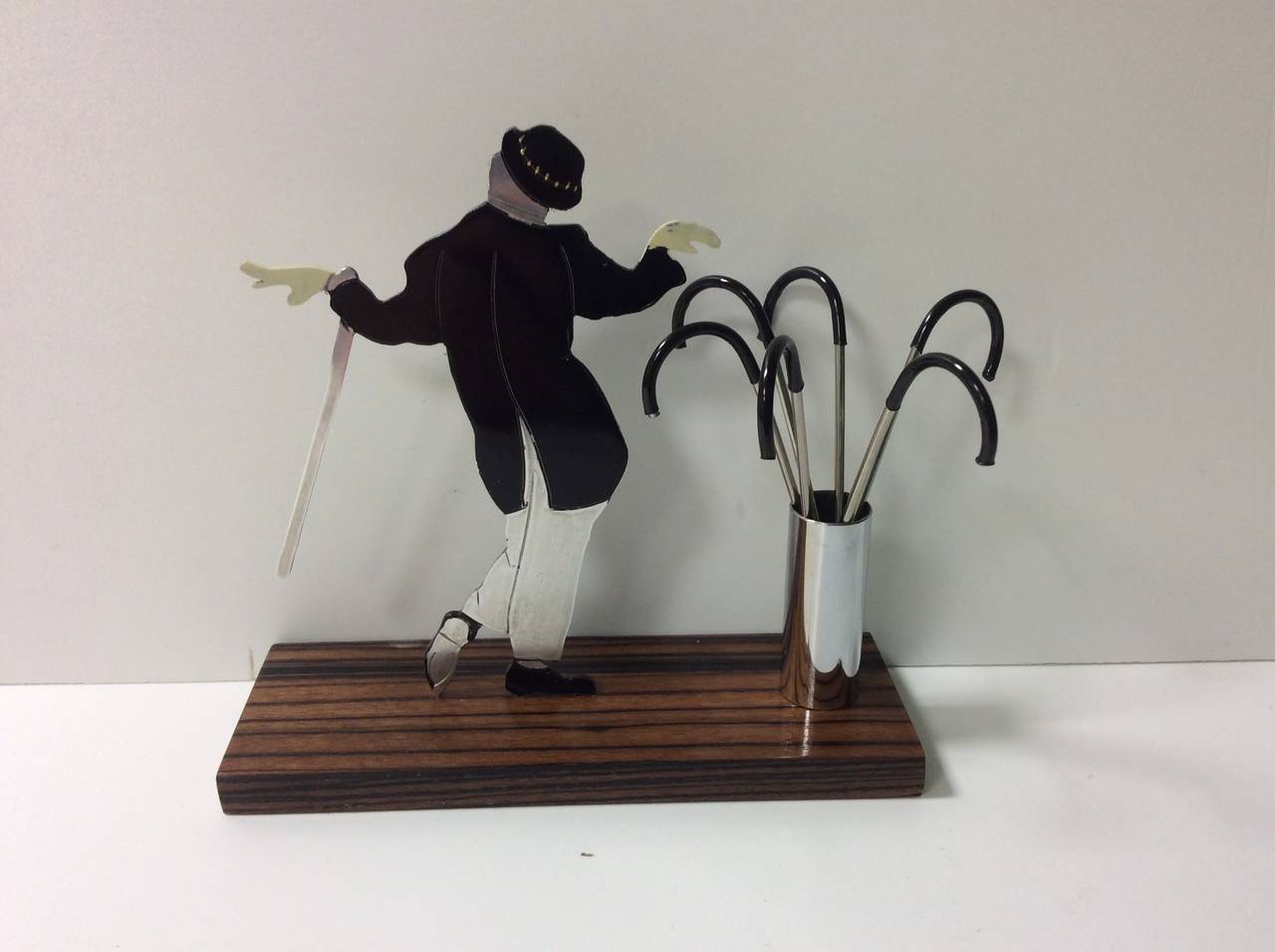 French Art Deco Sudres Dancing Man Cocktail Sticks