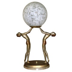 Art Deco Figural Table Lamp