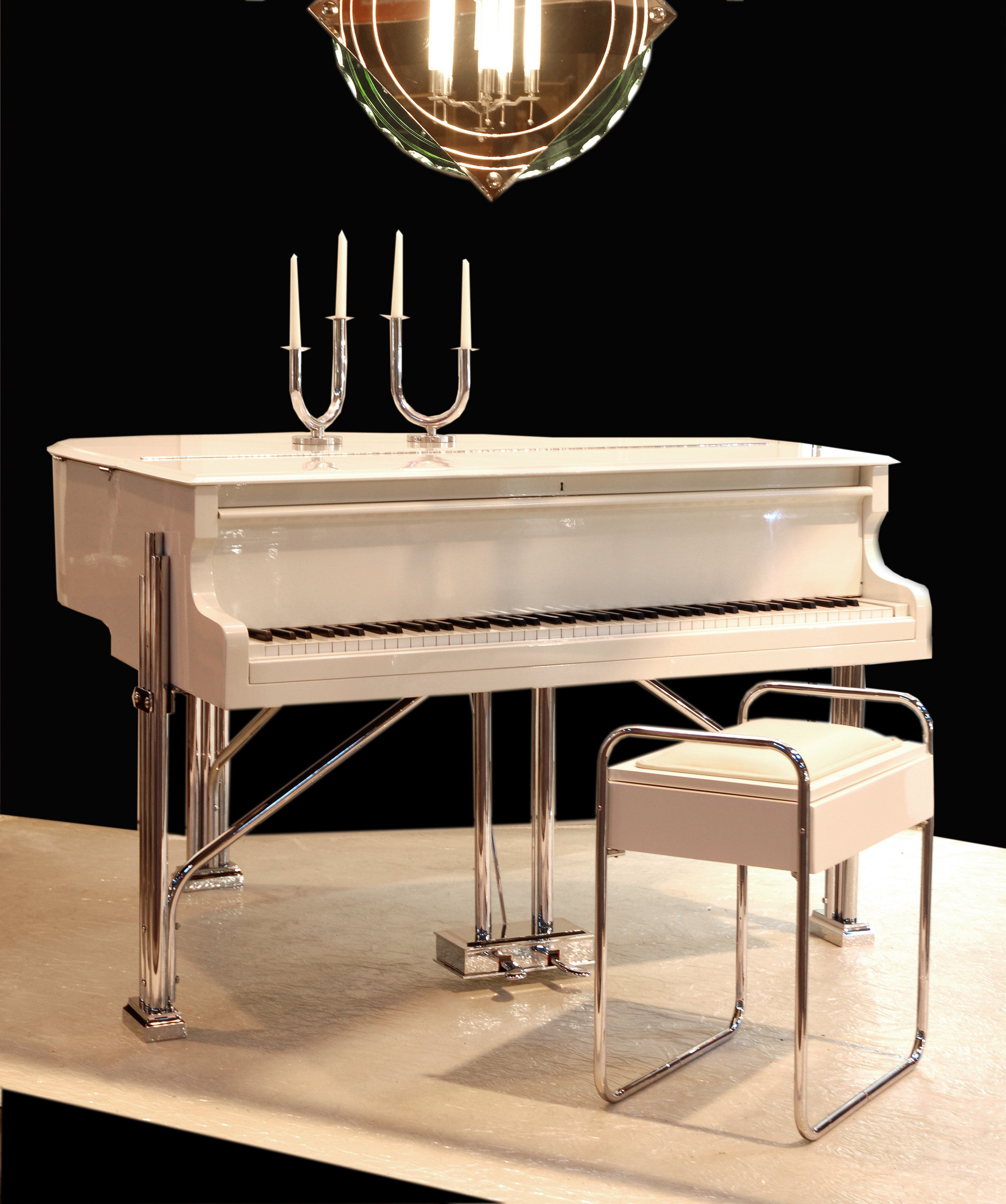 A Rare Art Deco Baby Grand Piano For Sale