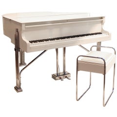 A Rare Art Deco Baby Grand Piano