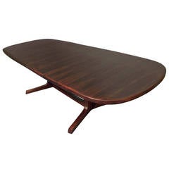 Rosewood Extendable Dining Table By Niels Koefoeds Hornslet