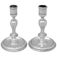 Antique Tiffany candlesticks made 1907, official reproduction of London 1708