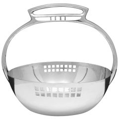 Antique 20th C. Silver Austrian Basket/bowl