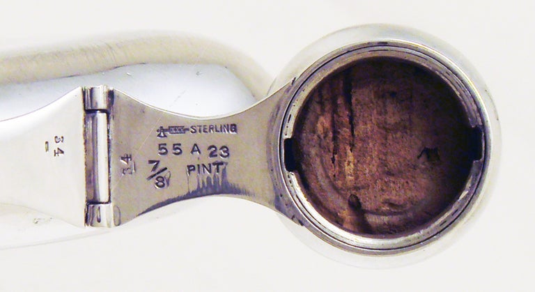 20th Century Sterling Silver Flask By Wm Kerr, Circa 1900 For Sale