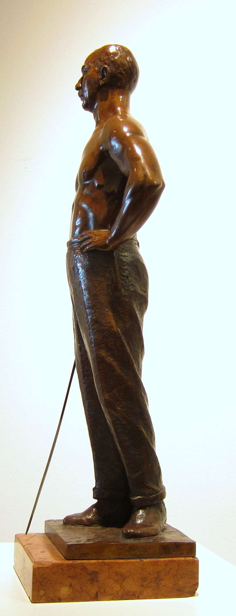 Art Deco Bronze by A.Riedel 1930 In Excellent Condition For Sale In Antwerp, BE