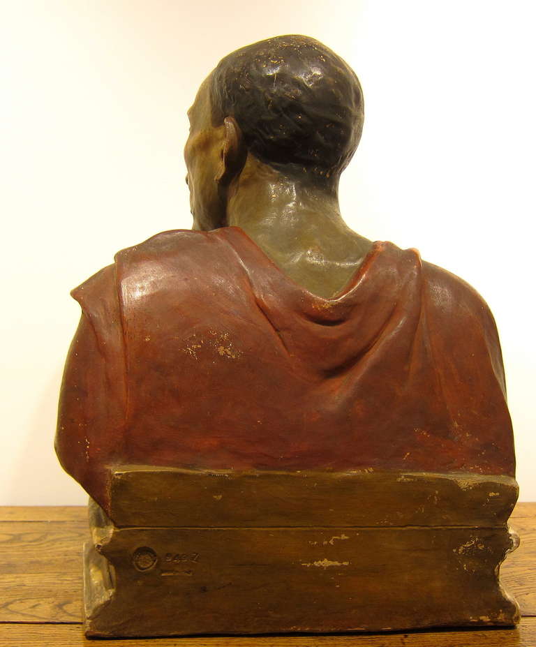 19th Century Terra Cotta Bust - Niccolo da Uzzano - after Donatelo For Sale 3