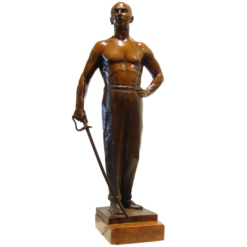 Art Deco Bronze by A.Riedel 1930 For Sale