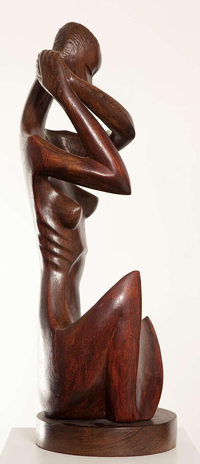 Mid-20th Century Wooden Sculpture by Congolese Artist Ndombele For Sale