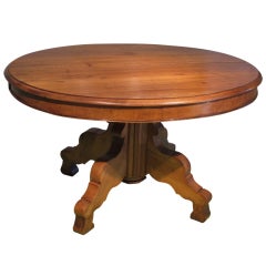 Oval Pedestal Dining Table with 2 Large Finished Extension Leaves