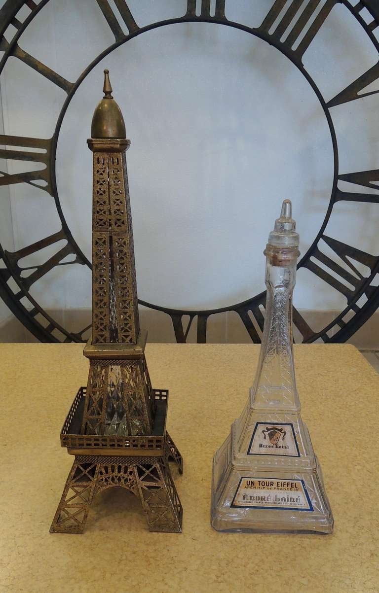 Mid-Century Modern Eiffel Tower Bottle Collection For Sale