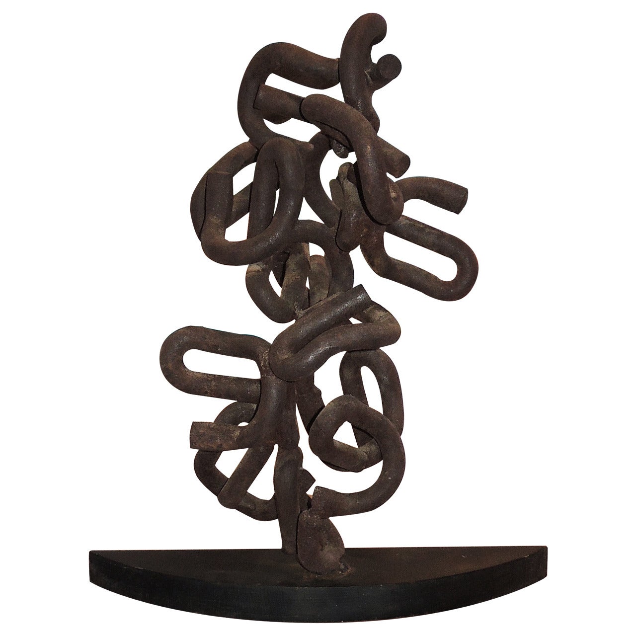 Abstract Metal Sculpture by Joe Seltzer For Sale