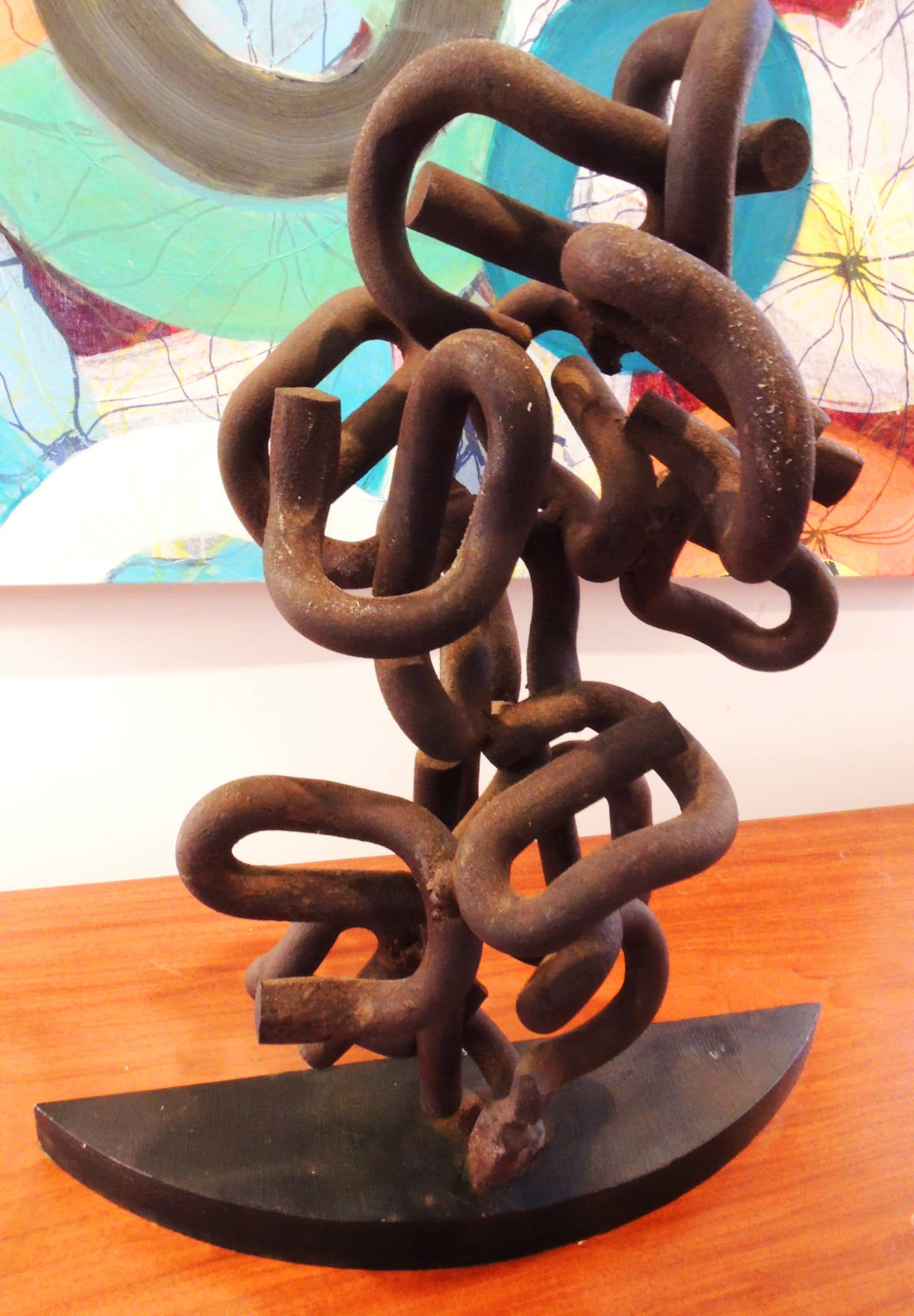 American Abstract Metal Sculpture by Joe Seltzer For Sale