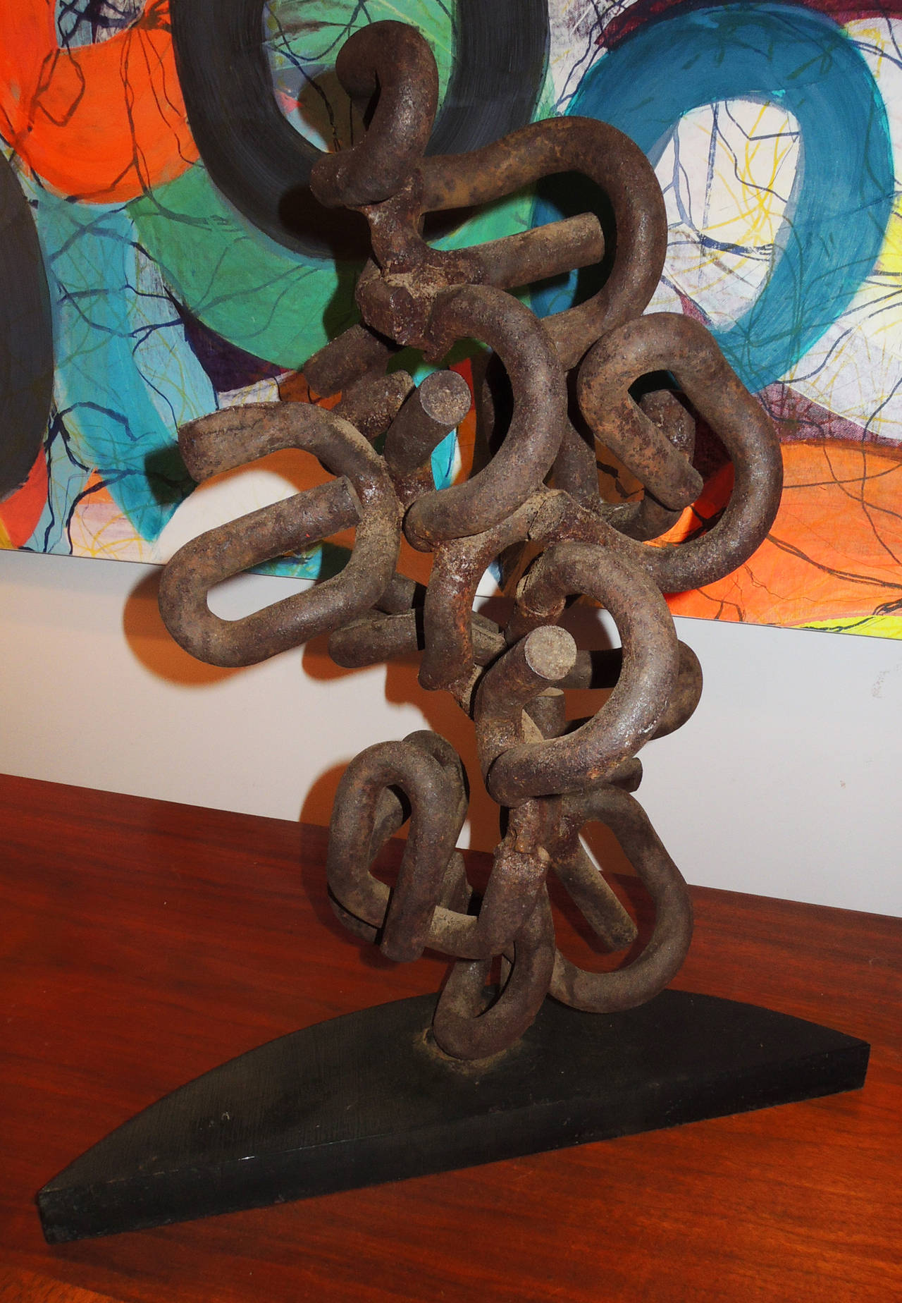Abstract Metal Sculpture by Joe Seltzer In Excellent Condition For Sale In Washington, DC