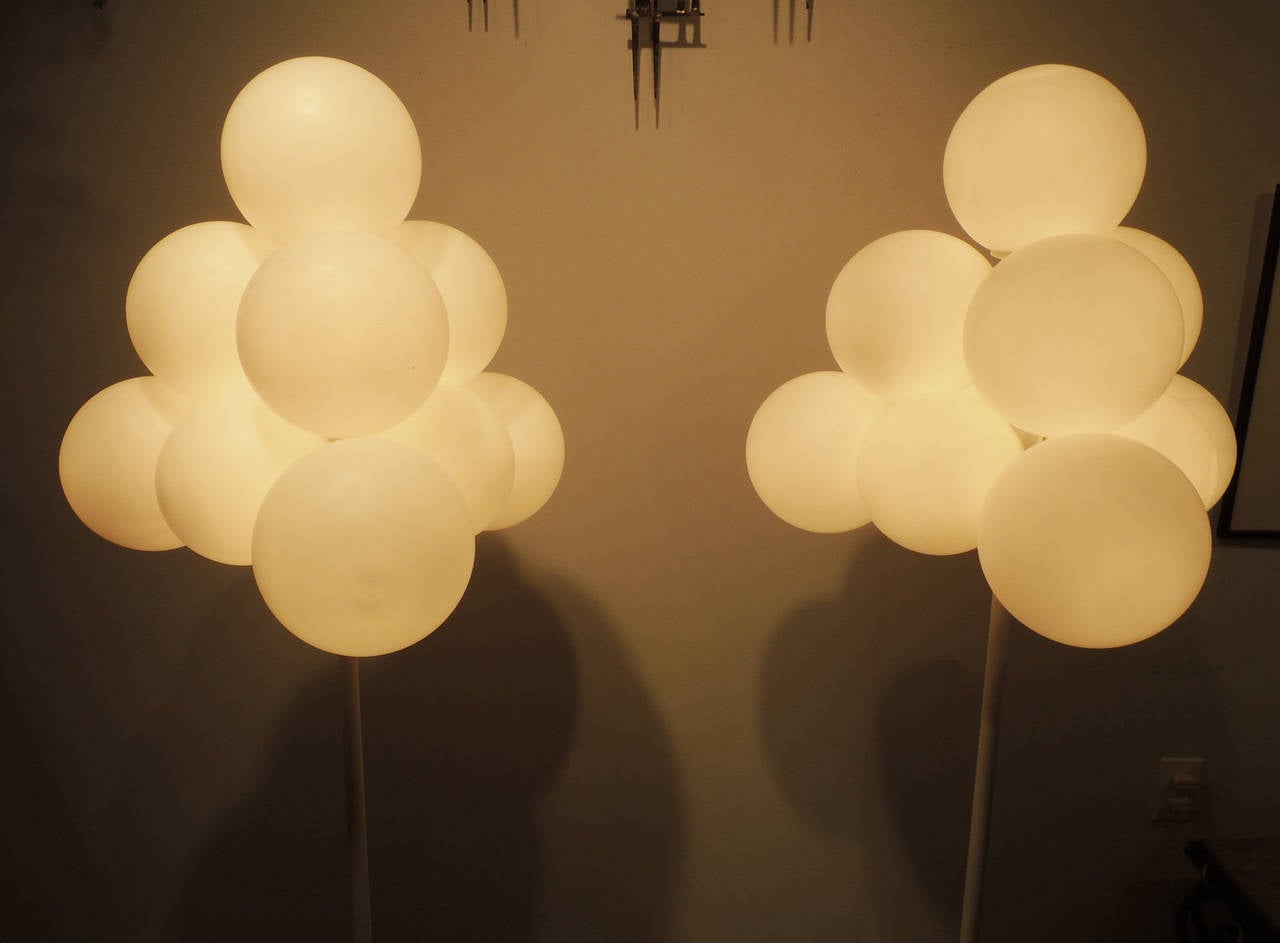 20th Century Pair of E. R. Nele Floor Lamps For Sale