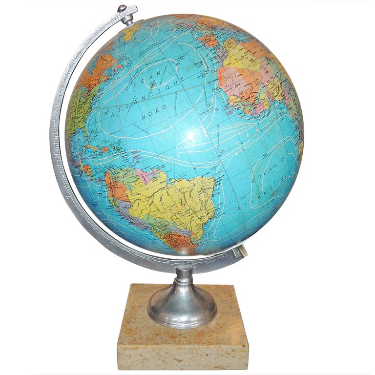 illuminated glass globe french for sale at 1stdibs illuminated glass globe french for sale at 1stdibs