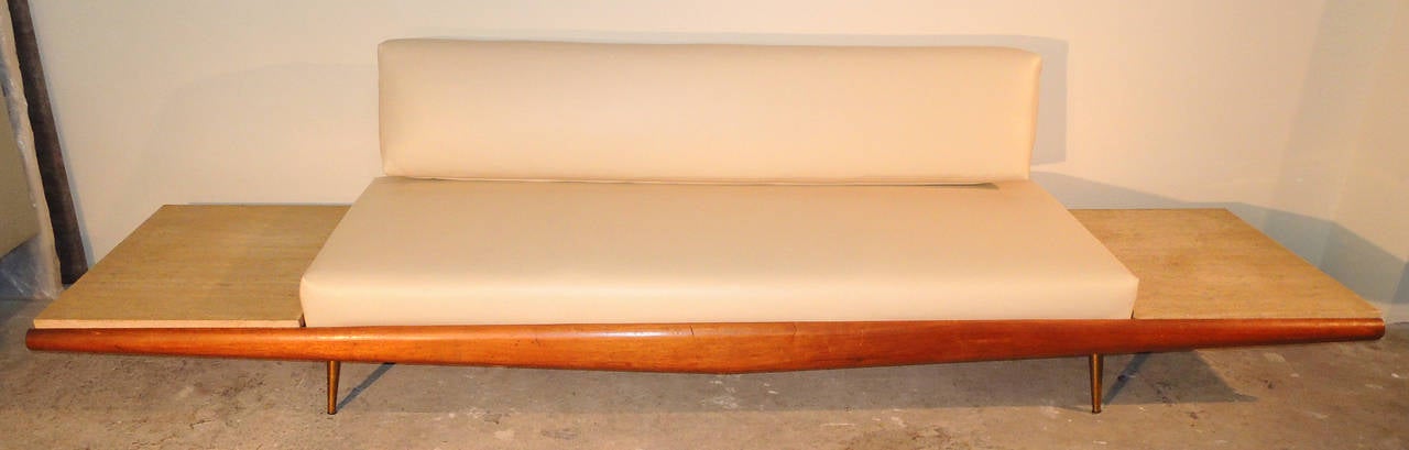 sofa with built in side table