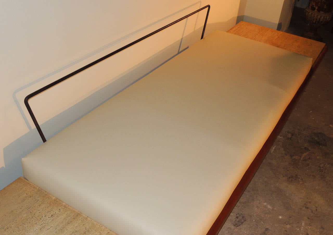 couch with built in side table