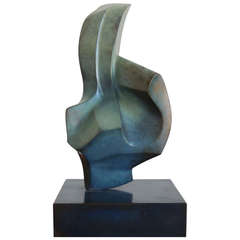 Bronze abstract sculpture