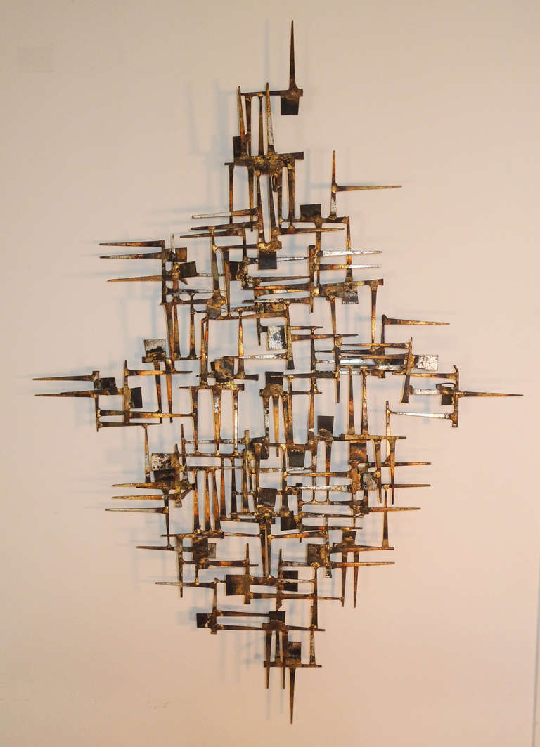 Mid-20th Century Nail Sculpture by William Bowie