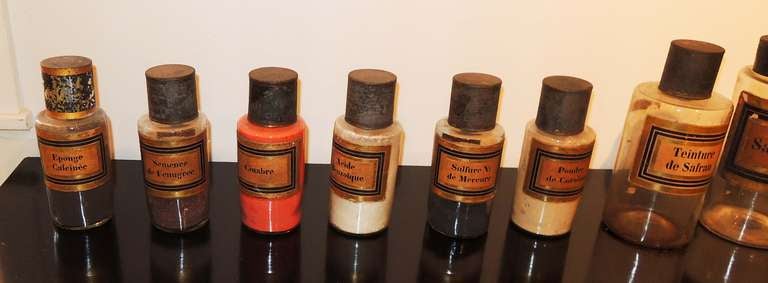 Collection of French Apothecary Bottles
