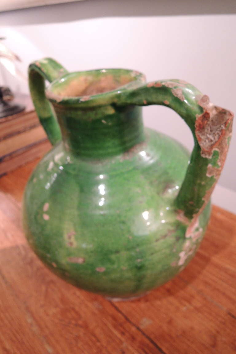 French Green Anduze Vase