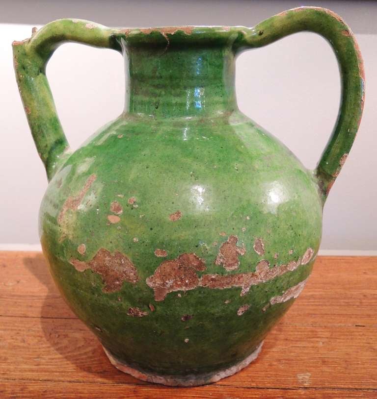 Green Anduze Vase In Good Condition In Washington, DC