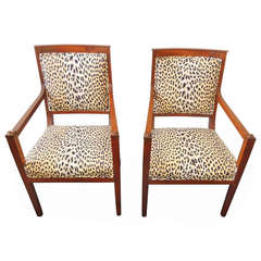 French pair of Empire Armchairs 